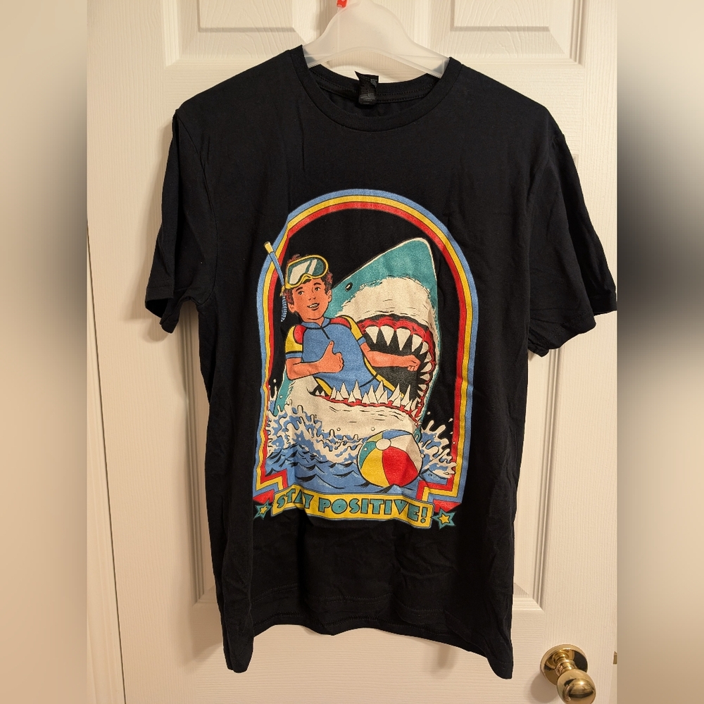 Steve Rhodes Stay Positive Unisex Tee Size M